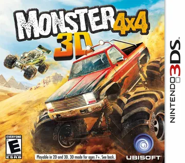 Monster 4x4 3D (Usa) box cover front